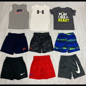 4/4t Nike/Under Armour 9 Piece Lot
